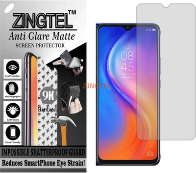 ZINGTEL Tempered Glass Guard for TECNO KE6J (SPARK 6 AIR) (Matte Flexible Shatterproof)(Pack of 1)