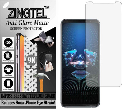 ZINGTEL Tempered Glass Guard for ROG PHONE 5 ULTIMATE (Matte Flexible Shatterproof)(Pack of 1)