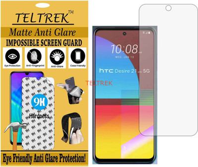 TELTREK Tempered Glass Guard for HTC DESIRE 21 PRO 5G (Matte Flexible Shatterproof)(Pack of 1)