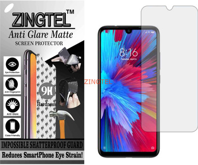 ZINGTEL Tempered Glass Guard for MI REDMI NOTE 7 (Matte Flexible Shatterproof)(Pack of 1)