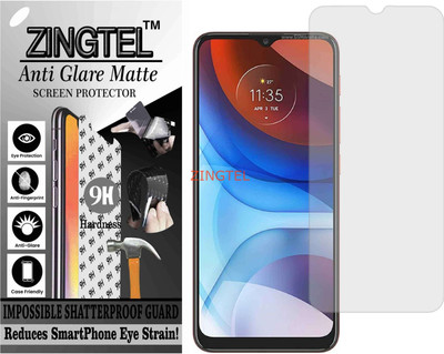 ZINGTEL Tempered Glass Guard for MOTOROLA MOTO E7 POWER (Matte Flexible Shatterproof)(Pack of 1)
