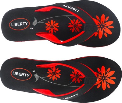 LIBERTY Women Slides(Red , 5)