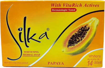 SILKA Pure Papaya Face Whitening Soap(135 g)