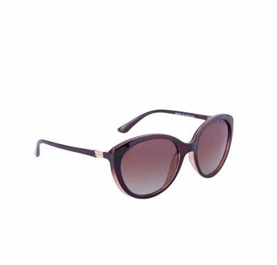 Gio Collection Oval Sunglasses(For Women, Brown)