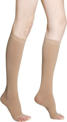 medtex Cotton Compression Stockings,Class-2,Knee Length for Varicose Veins Knee Support(Beige)