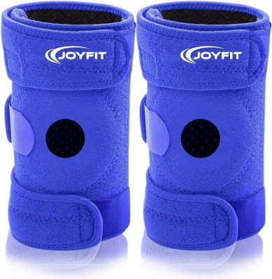 Joyfit Knee Cap Pair with Dual Side Stabilizers for Knee Pain, Sports, Gym, Running Knee Support(Blue)