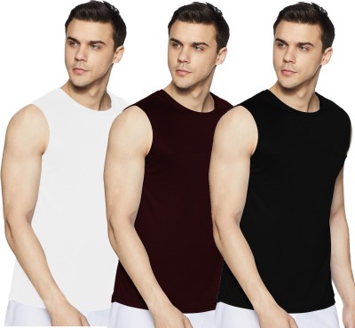 THE BLAZZE Solid Men Round Neck Multicolor T-Shirt