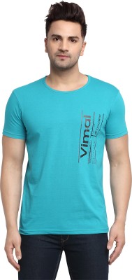 VIMAL JONNEY Printed Men Round Neck Light Green T-Shirt