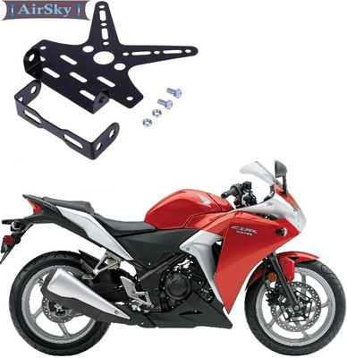 AIRSKY Tail tidy type X Bike Number Plate(Aluminium 12 cm  x  10 cm)