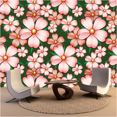 Luxury Decorative Multicolor Wallpaper(228 cm x 40 cm)