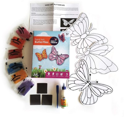 Fevicreate Make Your Own Sand Art Butterflies Learning Craft and DIY Kit for Kids