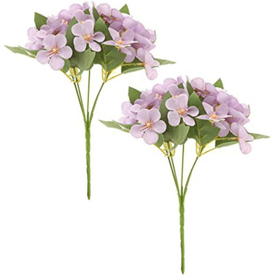 Satyam Kraft Artificial Hydrangea Flowers for Home Decoration and Craft (Purple, Pack of 2). Purple Hydrangea Artificial Flower(10 inch, Pack of 2) Satyam Kraft Artificial Hydrangea Flowers for Home Decoration and Craft (Purple, Pack of 2). Purple Hydrangea Artificial Flower(10 inch, Pack of 2)