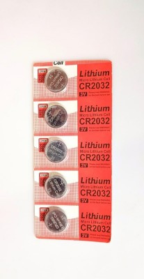 PREMBROTHERS LITHIUM CR2032 3V COIN CELL USED FOR LAPTOP,NOTEBOOK,CALCULATOR,REMOTE CONTROL & MANY 3V OPERATED DEVICES AS A DURABLE SOURCE OF POWER[1PACK OF 5 PCS]  Battery(Pack of 5)