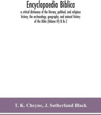 Encyclopaedia Biblica(English, Paperback, K Cheyne T)