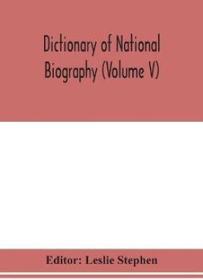 Dictionary of national biography (Volume V)(English, Paperback, unknown)