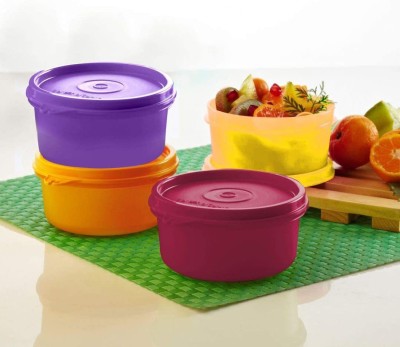 s.m.mart Plastic Storage Bowl Tupperware Tropical Twins(Pack of 4, Multicolor)