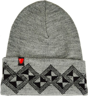 Warmzone Self Design Beanie Cap