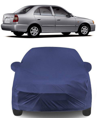 ProRox Car Cover For Hyundai Accent Viva (With Mirror Pockets)(Blue)
