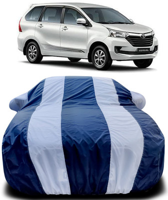 Gavya Car Cover For Toyota Avanza (With Mirror Pockets)(Blue, White)