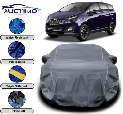 AUCTIMO Car Cover For Mahindra Marazzo (With Mirror Pockets)(Grey)