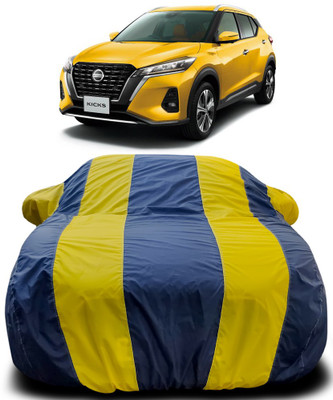APNEK Car Cover For Nissan Kicks (With Mirror Pockets)(Blue, Yellow)