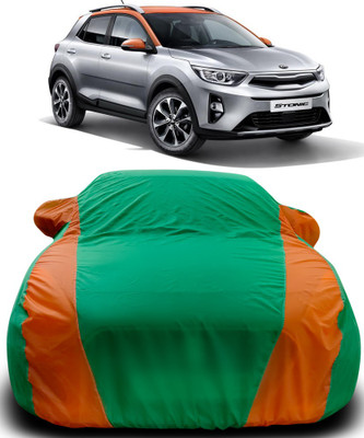 ProRox Car Cover For Kia Stonic (With Mirror Pockets)(Green, Orange)