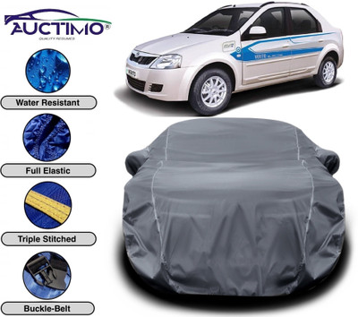 AUCTIMO Car Cover For Mahindra e-Verito (With Mirror Pockets)(Grey)