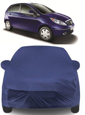 Gavya Car Cover For Tata Vista Tech (With Mirror Pockets)(Blue)