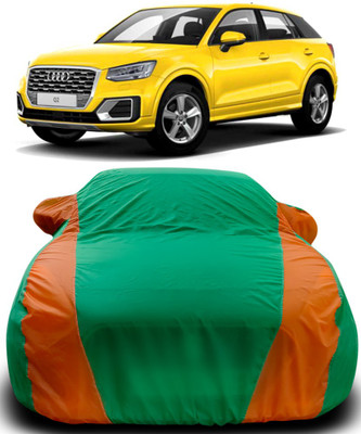 ProRox Car Cover For Audi Q2 (With Mirror Pockets)(Green, Orange)