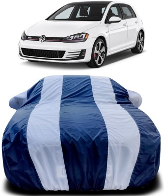 Gavya Car Cover For Volkswagen GTI (With Mirror Pockets)(Blue, White)