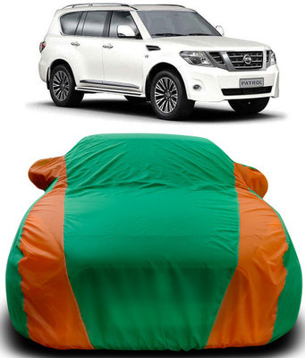 ProRox Car Cover For Nissan Patrol (With Mirror Pockets)(Green, Orange)