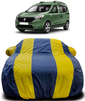 Gavya Car Cover For Renault Dokker (With Mirror Pockets)(Blue, Yellow)