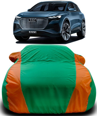 Gavya Car Cover For Audi e-tron Sportback (With Mirror Pockets)(Green, Orange)