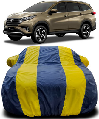 Gavya Car Cover For Toyota Rush (With Mirror Pockets)(Blue, Yellow)