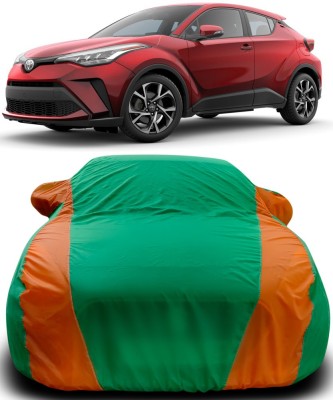 Gavya Car Cover For Toyota C-HR (With Mirror Pockets)(Green, Orange)