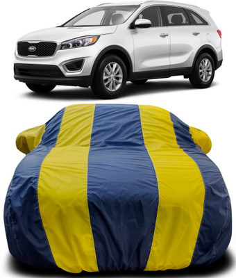 Gavya Car Cover For Kia Sorento (With Mirror Pockets)(Blue, Yellow)