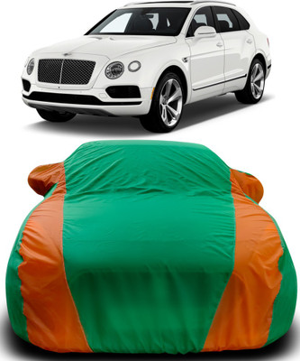 Gavya Car Cover For Bentley Bentayga (With Mirror Pockets)(Green, Orange)