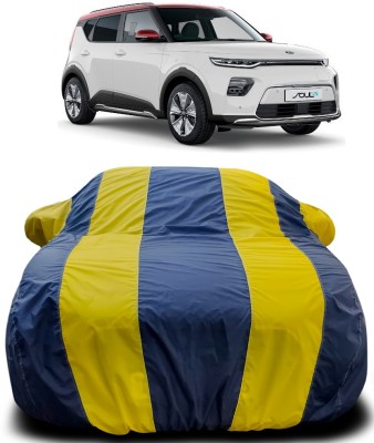 Gavya Car Cover For Kia Soul EV (With Mirror Pockets)(Blue, Yellow)