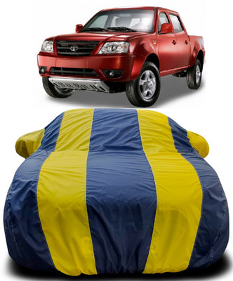 Gavya Car Cover For Tata Xenon XT (With Mirror Pockets)(Blue, Yellow)