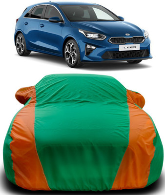 ProRox Car Cover For Kia ceed (With Mirror Pockets)(Green, Orange)