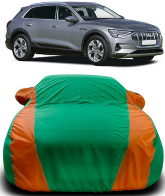 Gavya Car Cover For Audi E-TRON (With Mirror Pockets)(Green, Orange)