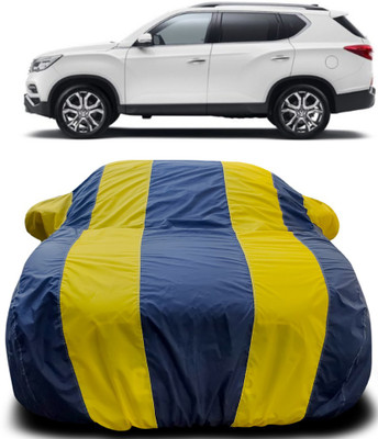 APNEK Car Cover For Mahindra XUV400 (With Mirror Pockets)(Blue, Yellow)