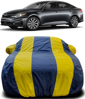 APNEK Car Cover For Kia Optima (With Mirror Pockets)(Blue, Yellow)