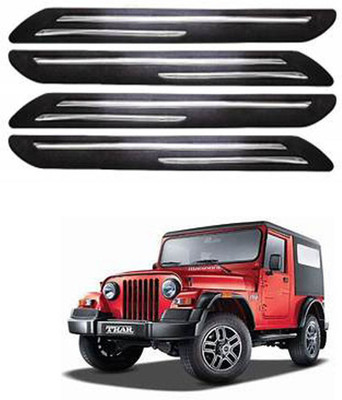 RONISH Silicone Car Bumper Guard(Black, Pack of 4, Mahindra, Thar)