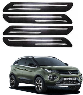 RONISH Silicone Car Bumper Guard(Black, Pack of 4, Tata, Universal For Car)