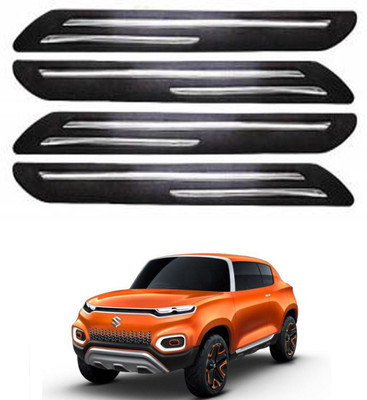 RONISH Silicone Car Bumper Guard(Black, Silver, Pack of 4, Universal For Car, Universal For Car)