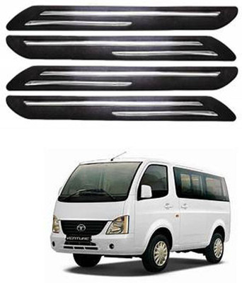 RONISH Silicone Car Bumper Guard(Black, Pack of 4, Tata, Universal For Car)