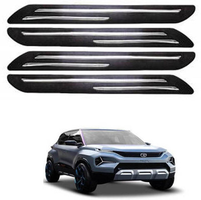 RONISH Silicone Car Bumper Guard(Black, Pack of 4, Tata, Universal For Car)