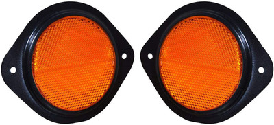 Allpartssource Reflex Round Reflector Car Reflector Light(Orange)