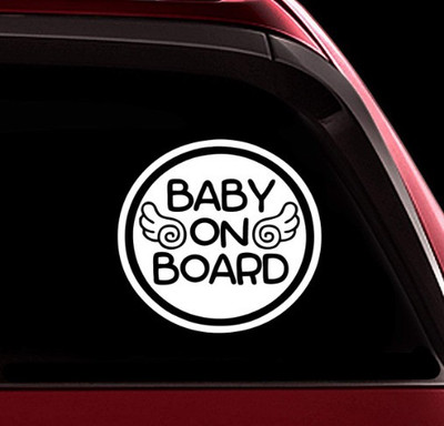 AVSARACHNA Sticker & Decal for Car(White, Black)